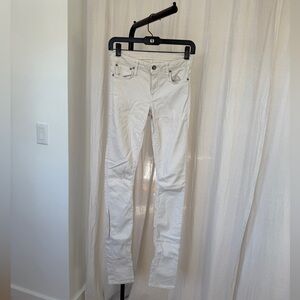 Vintage Helmut Lang Spring ‘12 Off-White Moto Pants